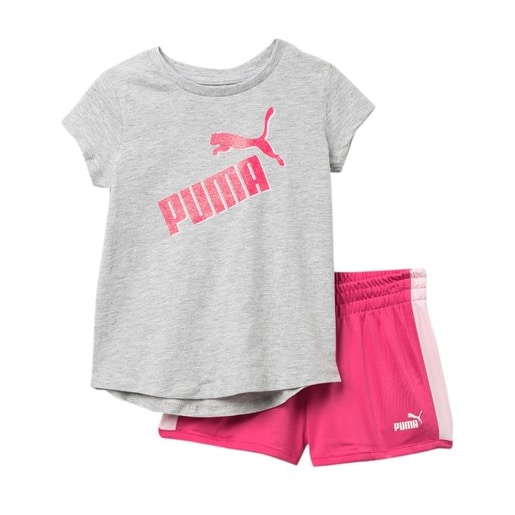 Girls-Shorts-T-Shirt-Puma